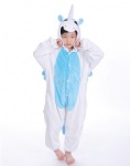 blue unicorn Animal Kigurumi Narwhal Cosplay Costume Pajamas Onesies
