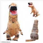 Inflatable dinosaur Adult Brown