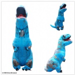 Inflatable dinosaur Adult  Blue