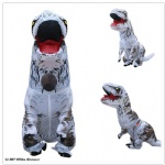 Inflatable dinosaur Adult  White