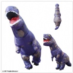 Inflatable dinosaur Adult Purple
